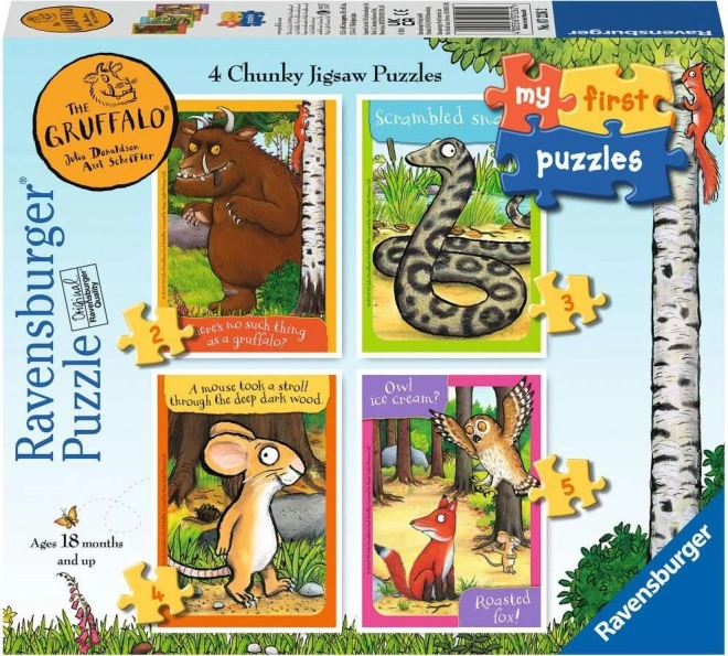 Моите първи пъзели Gruffalo 4в1 (2–5 части) от Ravensburger