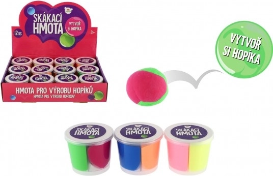 Скачаща и моделираща маса в кутийка 7 × 6 см, микс от 3 цвята