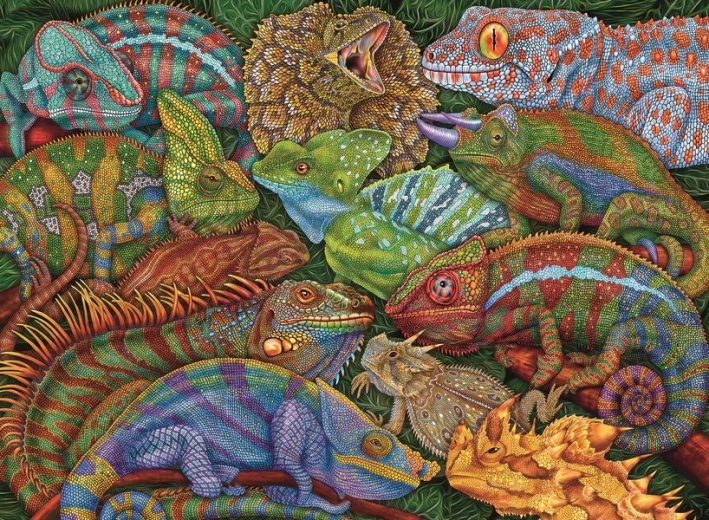 Пъзел Ravensburger „Удивителни влечуги“ 300 части