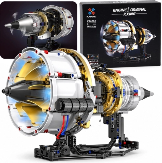 Technical Jet Engine Construction Set with Battery Power
