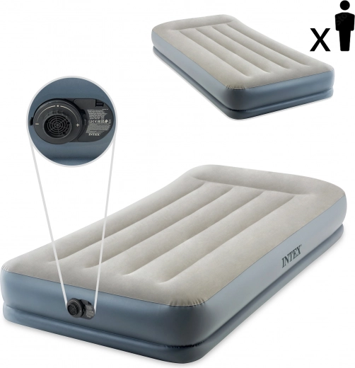 Inflatable mattress with built-in pump 191 × 99 × 30 cm INTEX