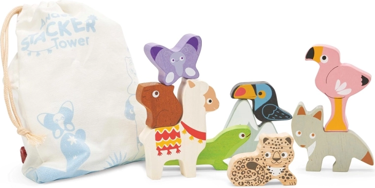 Nine animals for stacking and storytelling