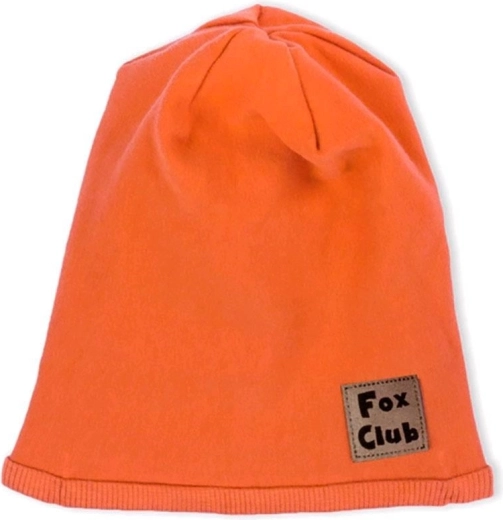 Nicol Fox Club Orange Cotton Baby Hat