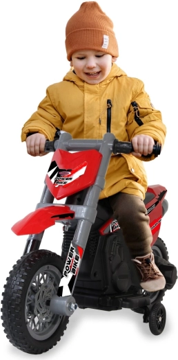 Детски електрически мотор Power Bike, червен, 6 V