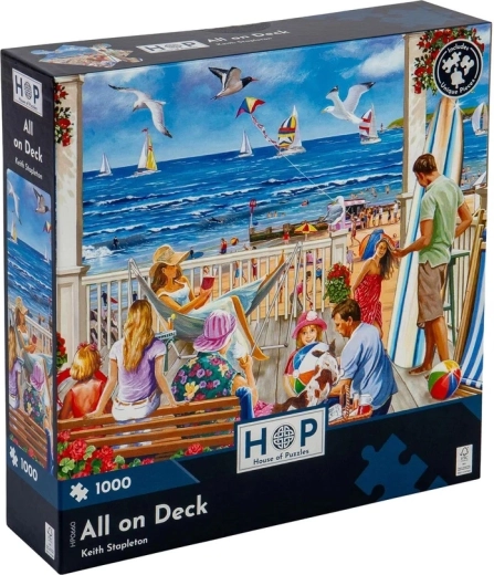 A seaside scene full of detail