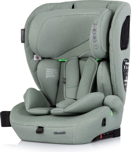 CHIPOLINO Tycoon i-Size Car Seat with ISOFIX, 76–150 cm, Basil
