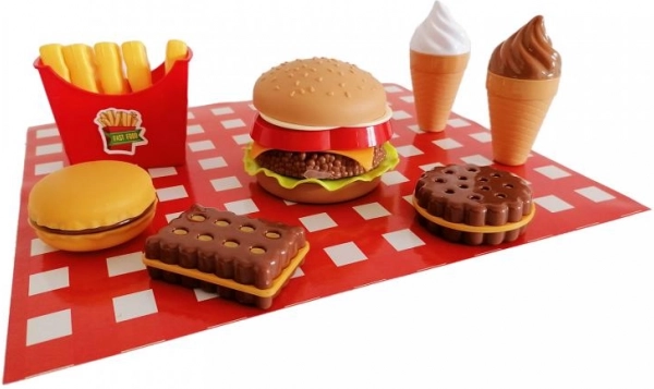 Комплект пластмасови храни Fast Food