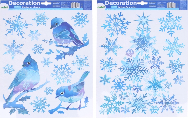 Коледна декорация за прозорец 41 × 29 см