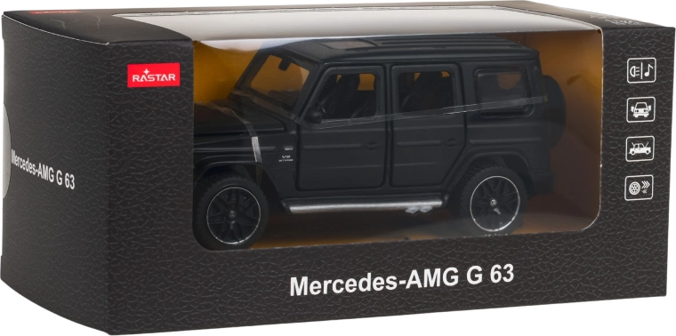 Die-cast model 1:32 MERCEDES-AMG G 63 with functions, black – RASTAR