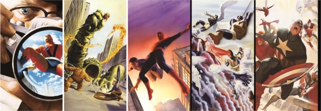Панорамни пъзел CLEMENTONI – 80 години MARVEL, 1000 части