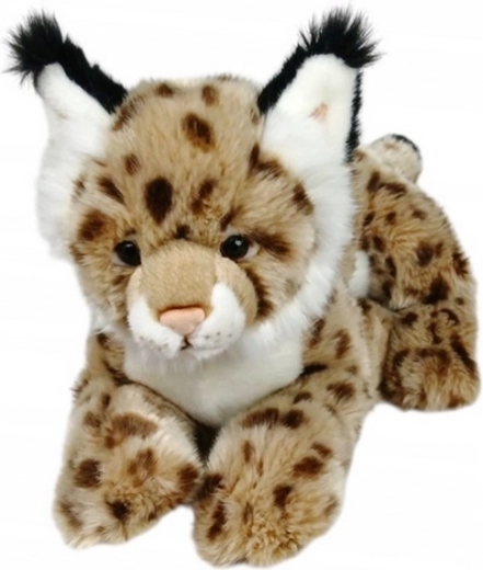 Plush lynx lying down 30 cm - 1 piece