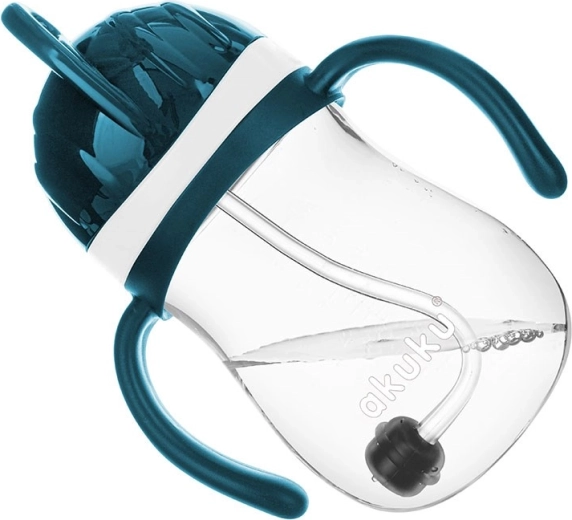Drinks from any angle thanks to the weighted straw