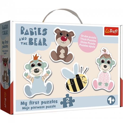 Пъзел Baby Classic Приятели на бебетата – BOBAŠKI I MIŚ (Trefl)