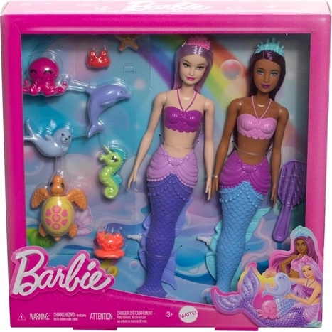 Игрови комплект Barbie Dreamtopia с 2 кукли и животинки