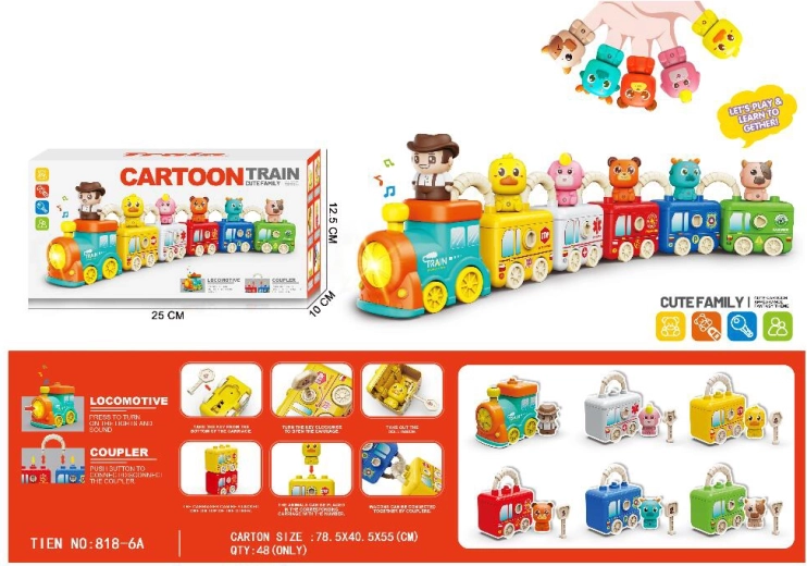 Magic train with puppets and keys