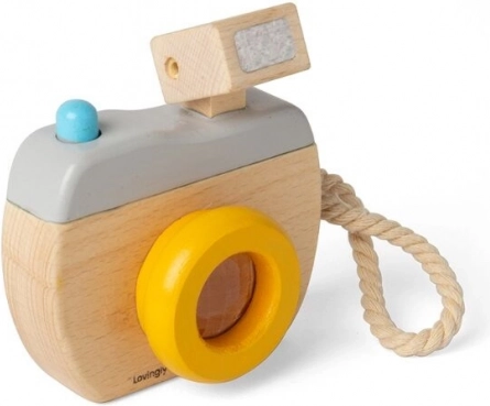 Bigjigs Toys Wooden Toy Camera with Flash