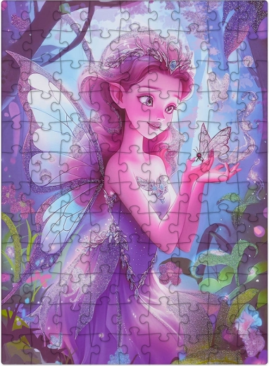 Puzzle with a Purple Fairy, 100 Pieces