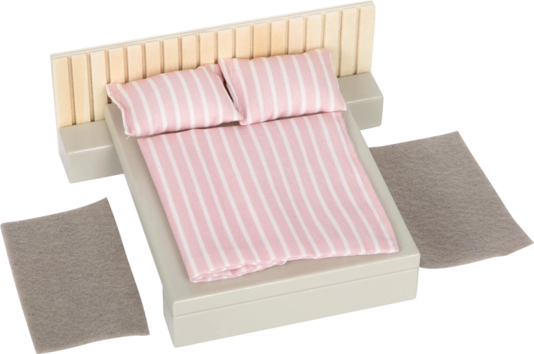 Cozy bedroom with textile bedding