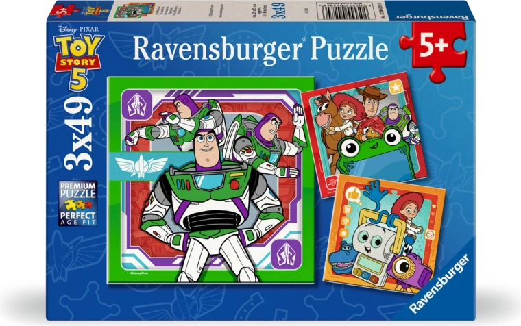 Пъзел Ravensburger Toy Story: Историята на играчките 5 (3x49 части)