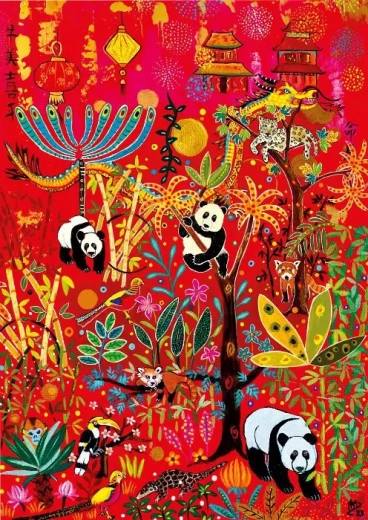 Pandas Puzzle 1000 Pieces MAGNOLIA