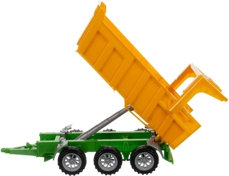 Tipping trailer with opening rear section