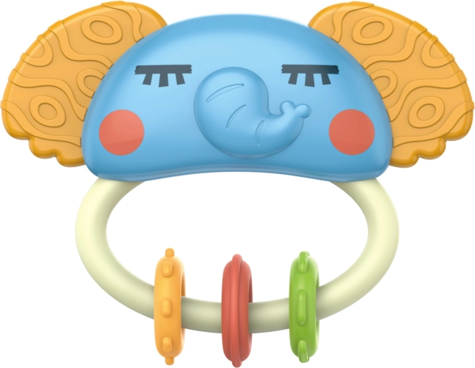 Colorful Elephant Rattle and Teether