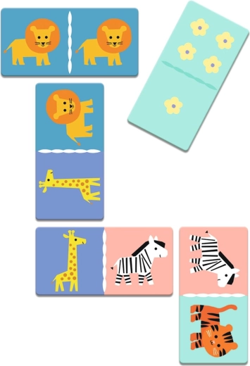 Colorful dominoes for easy matching