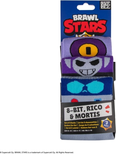 3 чифта с емблематични мотиви Brawl Stars