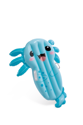 Inflatable Lounger AXOLOTL with Handles for Kids