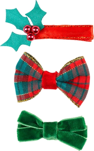 Souza! Aurora hair clips with Christmas motifs - 3 pcs