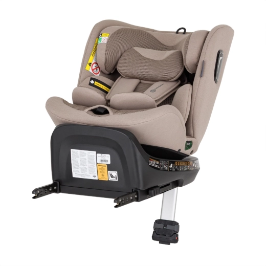 Безопасен i-Size монтаж с ISOFIX и опорен крак