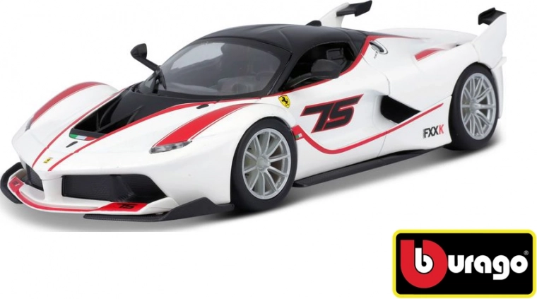 Bburago Ferrari Racing FXX K бял модел 1:24