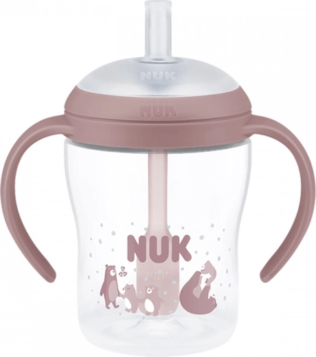 Training baby bottle NUK Perfect Match with silicone straw Bear 150 ml