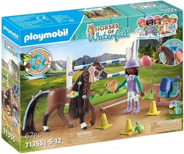 Playmobil Horses Waterfall: Zoe and Blaze with Obstacles 71355