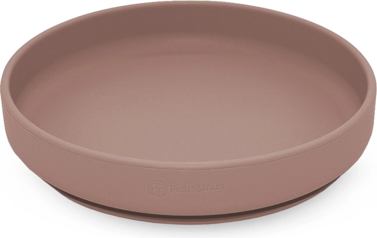 Petite&Mars silicone plate with suction cup Take&Match velvet latte 6m+