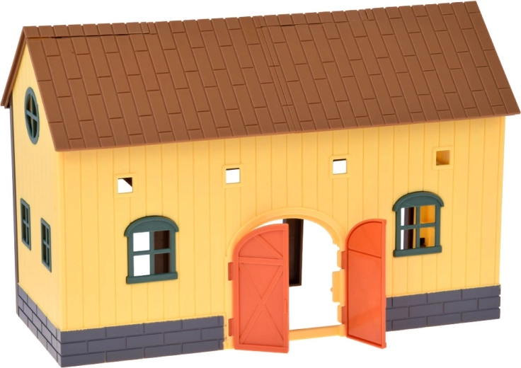 Large stable with opening gates