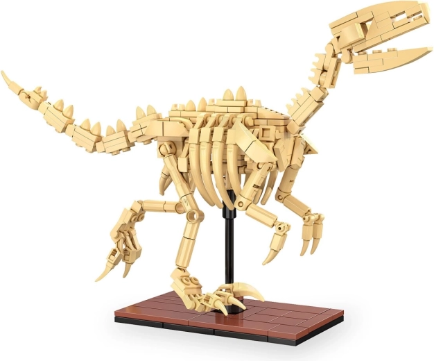 CaDA Velociraptor Dinosaur Fossil 1:9 Construction Set