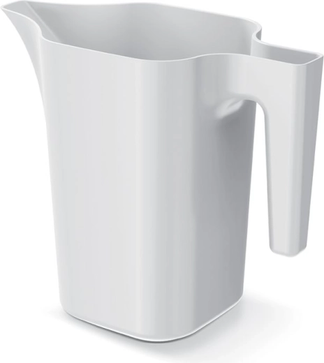 Plastic watering can 1.8 L white