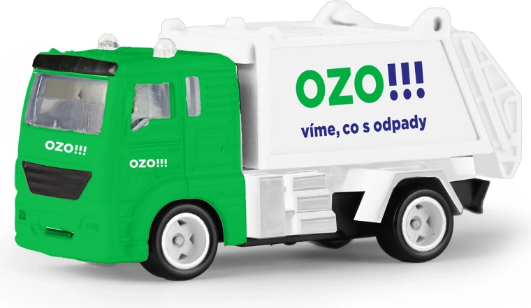 Metal garbage truck OZO 7 cm
