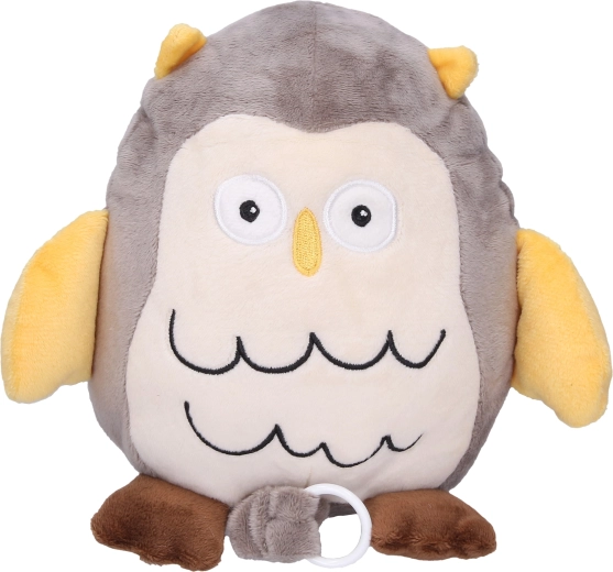 Plush Pull-String Owl with Lullaby, 19 cm
