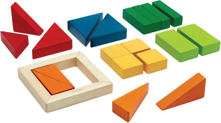Дробни кубчета PlanToys