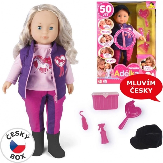 Doll Adélka Jockey talking 38 cm