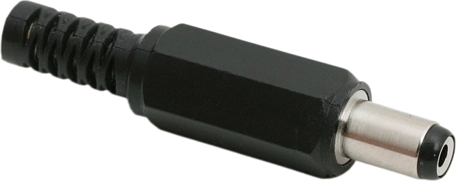 DC щепсел 5,5 × 2,1 mm със защита от пречупване