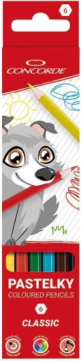 Цветни моливи CONCORDE Classic 6 цвята