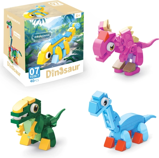 Dinosaur Building Set 10-in-1 - 1 piece