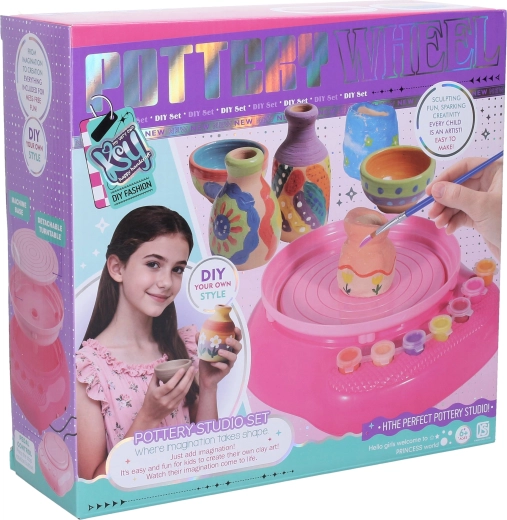 Children's Pottery Wheel with Accessories Set