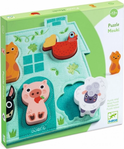 Wooden Puzzle Mouki for Children by Djeco