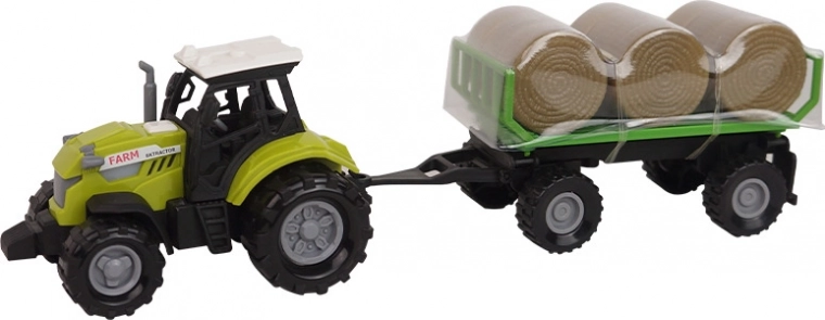 Farm Service трактор с ремарке за сено със звуци и светлини