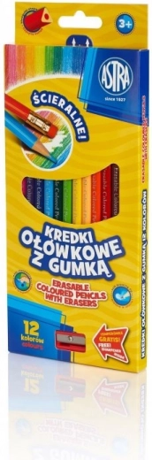 Astra триъгълни цветни моливи 12 бр.