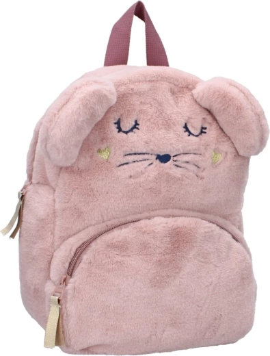 Plush kids’ backpack Prêt The Adorables pink 27 cm